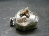 Green Apatite Crystal Silver Pendant From Portugal - 0.9" - 4.59 Grams