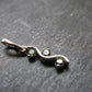 Moldavite Tektite Silver Pendant from Czech Republic - 1.0" - 1.21 Grams