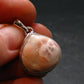 Natrolite Silver Plated Pendant Necklace From Indonesia - 1.1" - 3.72 Grams