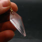 Symbol of Love and Beauty!! Natural Rose Quartz Gold Plated Pendant In 925 Silver From Brazil - 1.6" - 4.19 Grams