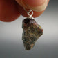 Ruby Crystal Silver Pendant from Winza Tanzania - 0.8" - 1.76 Grams