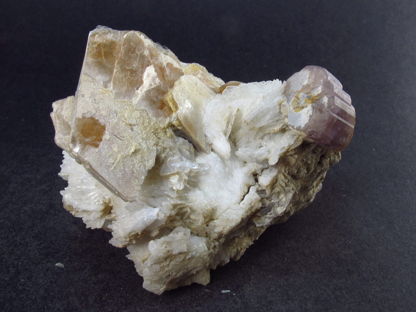 Rare Topaz and Apatite Cluster From Pakistan - 2.7"