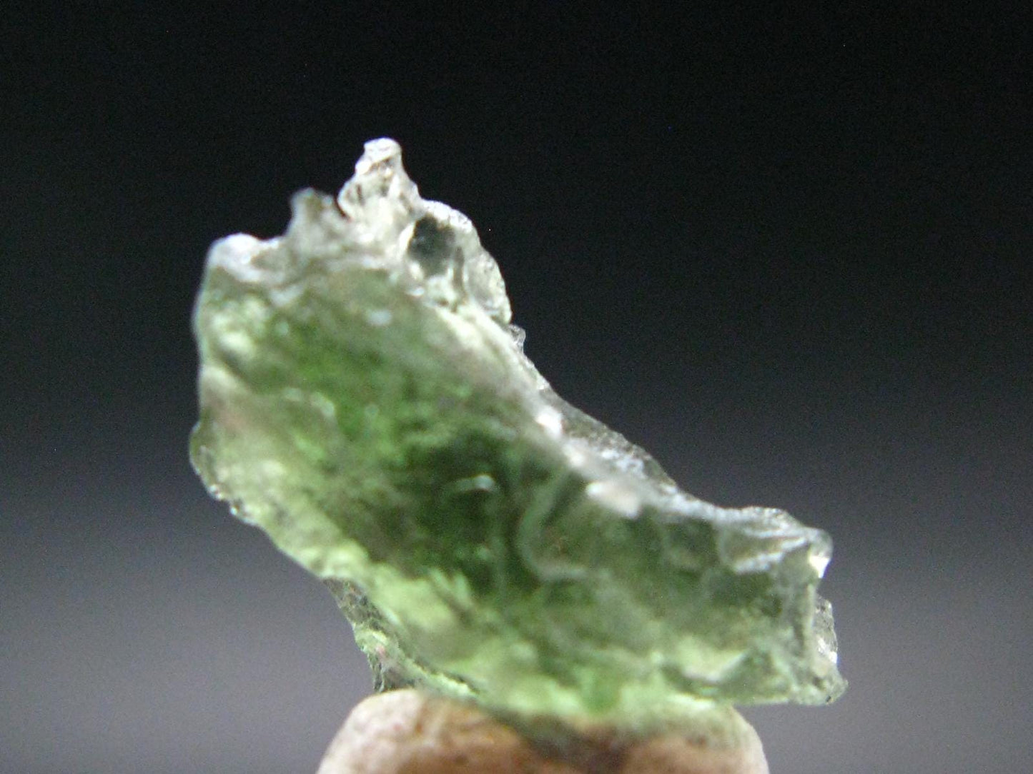 Moldavite Tektite Raw Piece from Czech Republic - 0.6" - 3.95 Carats - 0.79 Grams