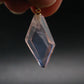 Symbol of Love and Beauty!! Natural Rose Quartz Gold Plated Pendant In 925 Silver From Brazil - 1.4" - 3.36 Grams