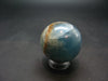 Stunning Lemurian Aquatine Blue Calcite Ball Sphere From Argentina - 1.1" - 31.66 Grams