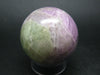 Large Multicolored Spodumene Kunzite Hiddenite Sphere Ball From Madagascar - 1.8"