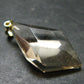 Natural Unheated Citrine Sterling Silver Gold Plated Pendant from Zambia - 1.5" - 4.44 Grams