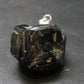 Sharp Black Melanite Andradite Garnet Silver Pendant From Mali - 1.0" - 9.2 Grams