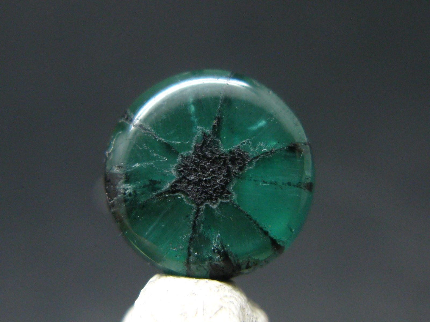 Beautiful Rare Gem Trapiche Emerald From Colombia - 3.12 Carats - 9.5x9.5mm