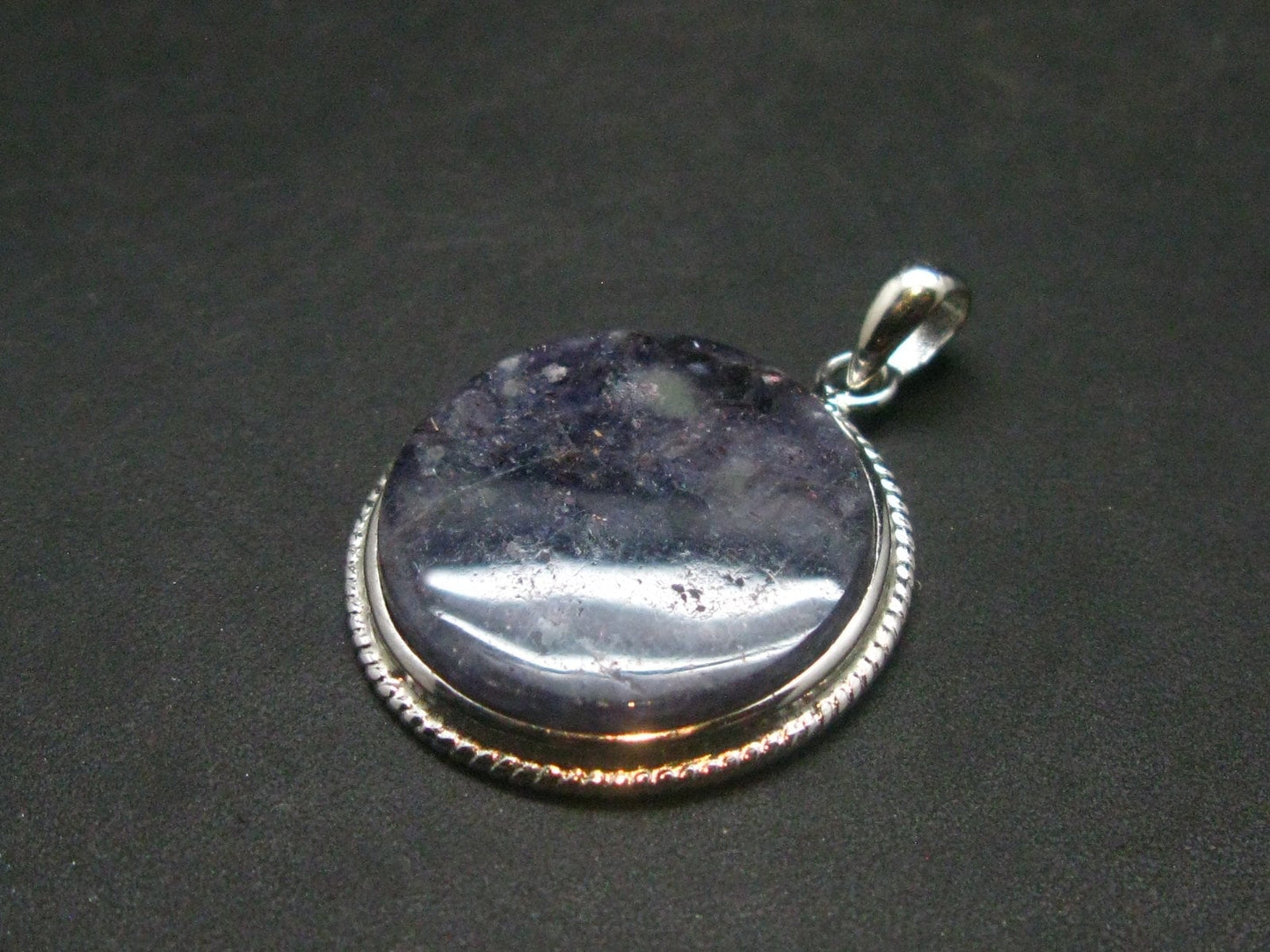Shiny Sunstone 925 Silver Pendant From Tanzania - 1.3" - 6.0 Grams