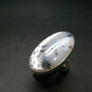 Merlinite Moss Agate Cabochon Silver Ring From Brazil - 9.44 Grams - Size 6.25