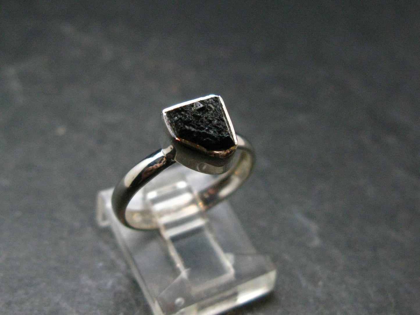 Terminated Brookite Crystal Silver Ring From Arkansas - Size 6 - 2.07 Grams