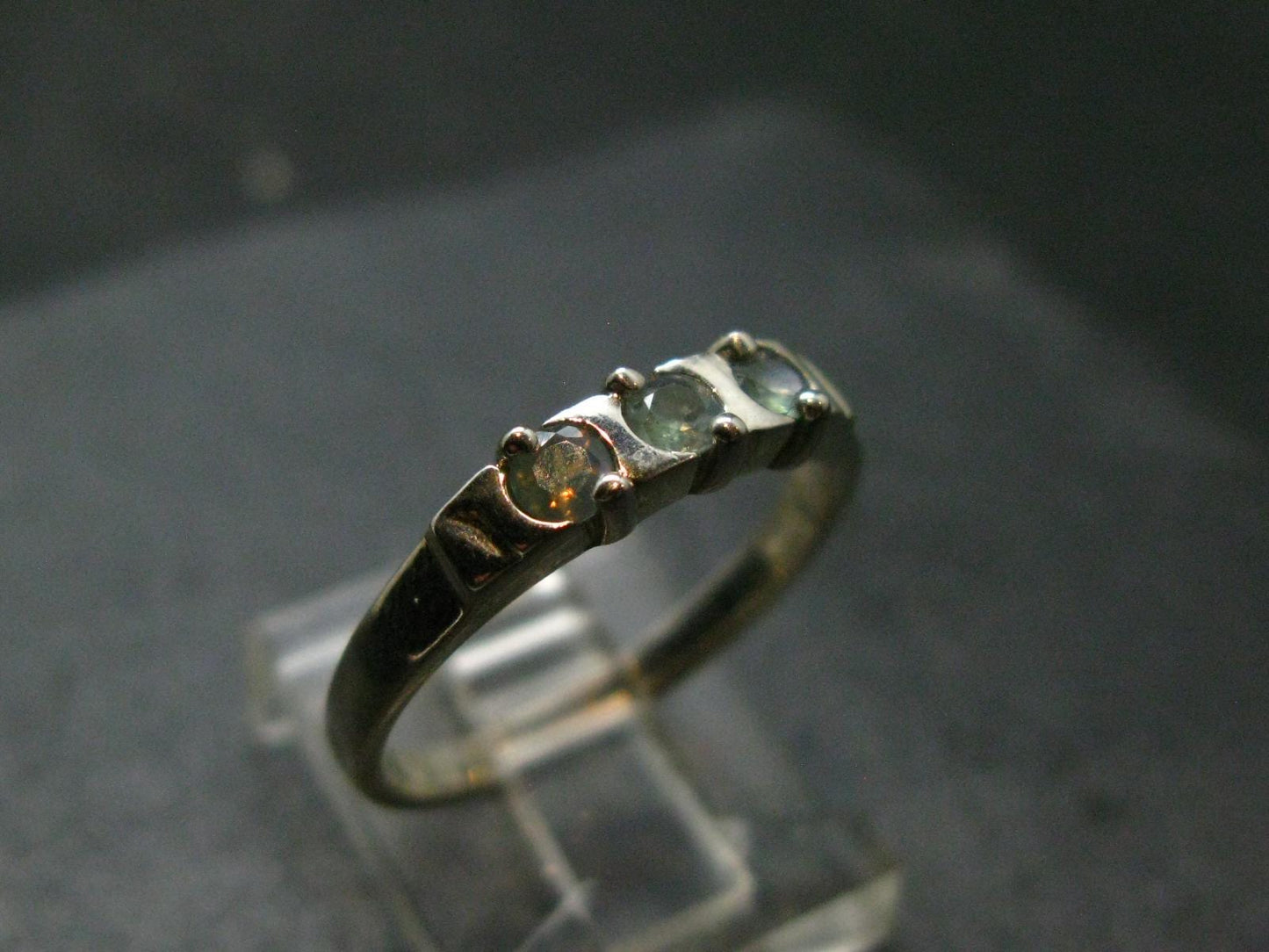 Genuine Alexandrite Gem Silver Ring From Russia - Size 7.25 - 2.25 Grams