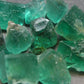 Lot of 10 Green Fluorite Crystals From Diana Mine UK - 35 Grams