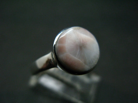 Natrolite Sterling Silver Ring From Indonesia - Size 7.5