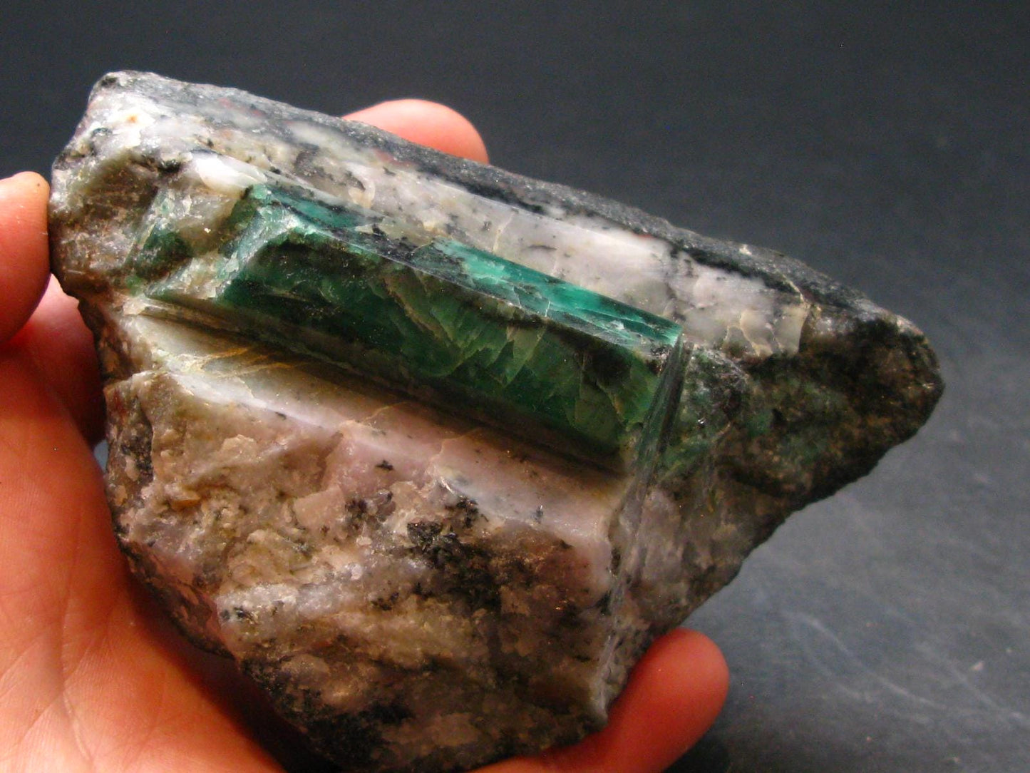 Emerald polished Cluster from Brazil - 3.6"