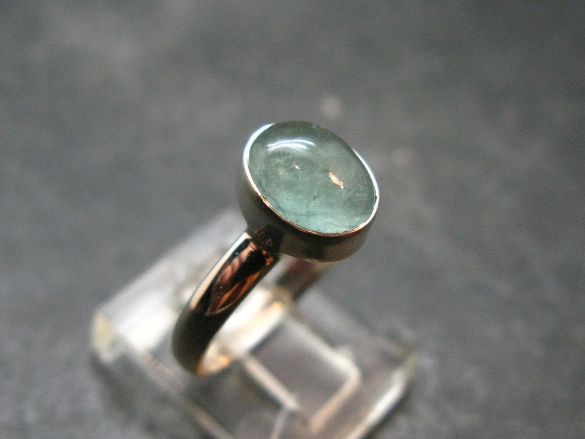 Extremely Rare Grandidierite Silver Ring From Madagascar - Size 7 - 2.37 Grams