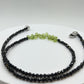 Peridot and Black Spinel Necklace | August Birthstone Jewelry
