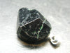 Rare Usambara Chrome Tourmaline Crystal Silver Pendant From Tanzania - 0.9" - 3.07 Grams