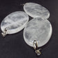 Set of 3 Natural Clear Quartz Crystal Pendants From Brazil