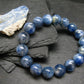 Blue Kyanite Genuine Bracelet ~ 7 Inches ~ 12mm Round Beads