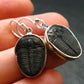 Trilobite Silver Earrings from USA - 1.3" - 3.68 Grams