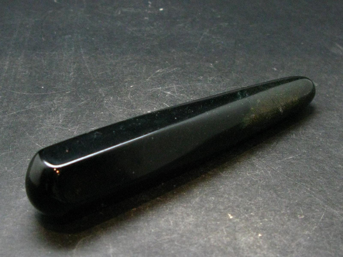 Black Jade Wand From Greenland - 4.4" - 77.22 Grams