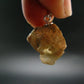 Rare Raw Blue Euclase Gem Crystal Silver Pendant from Brazil - 0.8" - 2.73 Grams