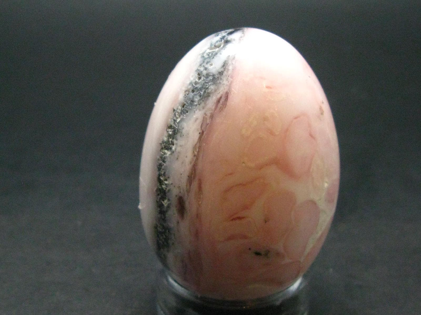 Rare Pink Opal Egg from Peru - 95.47 Grams, 2.1"