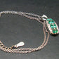 Emerald Silver Pendant W/Chain From Colombia - 0.84 Carats