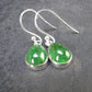 Tsavorite Gem Green Garnet Sterling Silver Earrings from Tanzania - 3.16 Grams