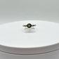 Elegant Moldavite Ring – Confidence & Clarity in Silver Light - Size 8