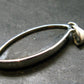 Very Rare Sterling Silver Nuumite Nuummite Pendant From Greenland - 1.6" - 5.79 Grams