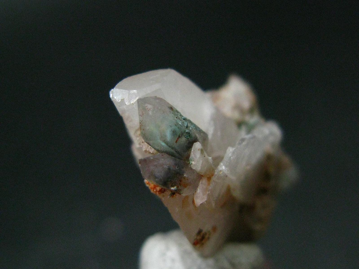 Ajoite In Quartz Crystal From South Africa - 0.6" - 18.80 Carats