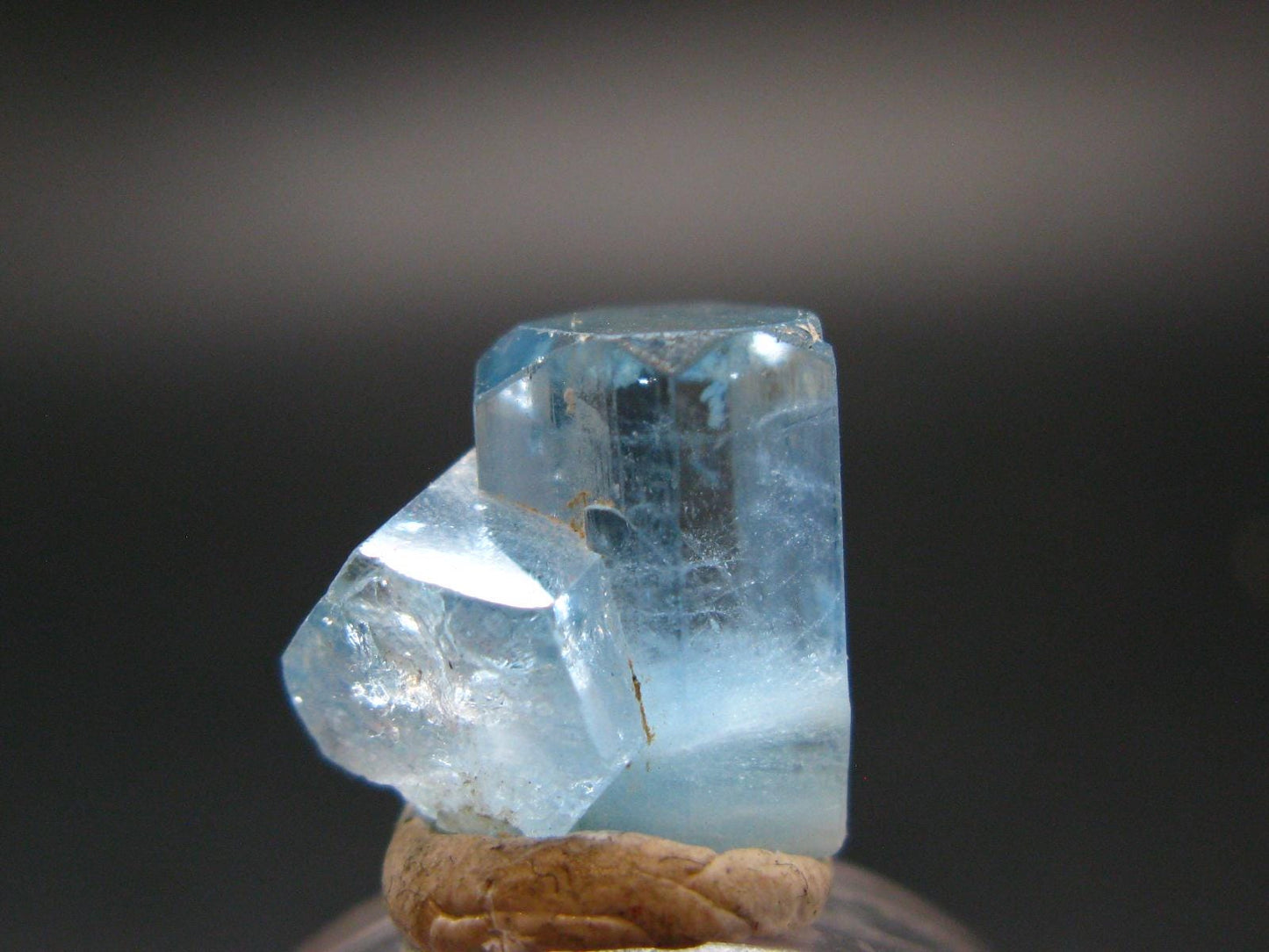 Gem Aquamarine Crystal Blue Beryl From Vietnam - 2.54 Grams - 0.5"