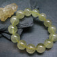 Libyan Tektite Glass Genuine Bracelet ~ 7 Inches ~ 14mm Round Beads
