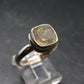 Libyan Desert Glass Tektite Sterling Silver Ring from Libya - Size 9 - 3.89 Grams