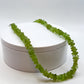 Peridot Chip Necklace | Raw Gemstone Beaded Jewelry, August Birthstone