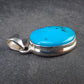 Turquoise Silver Pendant - 1.2" - 4.99 Grams