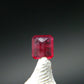 Beautiful Rare Gem Bixbite Red Beryl Emerald Cut Stone From Utah USA - 0.13 Carats - 3.2x2.9mm