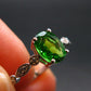 Helenite Gaia Stone Gem Sterling Silver Ring From Washington - Size 8 - 1.0 Carats