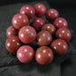 Rhodonite Genuine Bracelet ~ 7 Inches ~ 12mm Round Beads