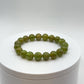 Natural Peridot Bead Bracelet | August Birthstone Jewelry