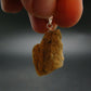 Rare Raw Blue Euclase Gem Crystal Silver Pendant from Brazil - 1.1" - 3.11 Grams