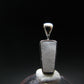 Raw Rare Natrolite Crystal Silver Pendant From Russia - 0.7" - 1.18 Grams