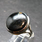 Real!! Very Rare Nuumite Nuummite Sterling Silver Ring from Greenland - 7.75 Grams - Size 8