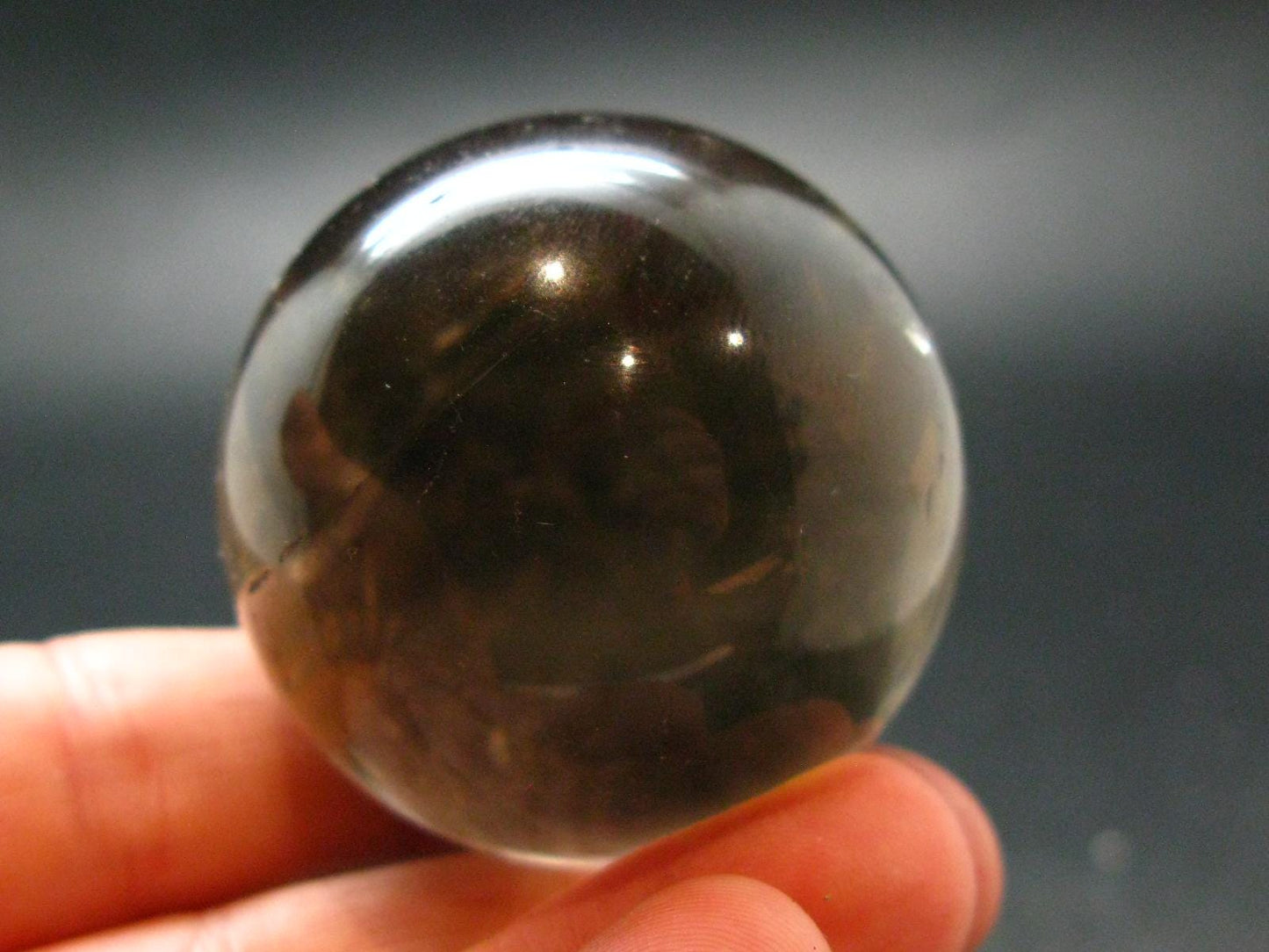 Natural color Smoky Quartz Sphere From Brazil - 1.5"