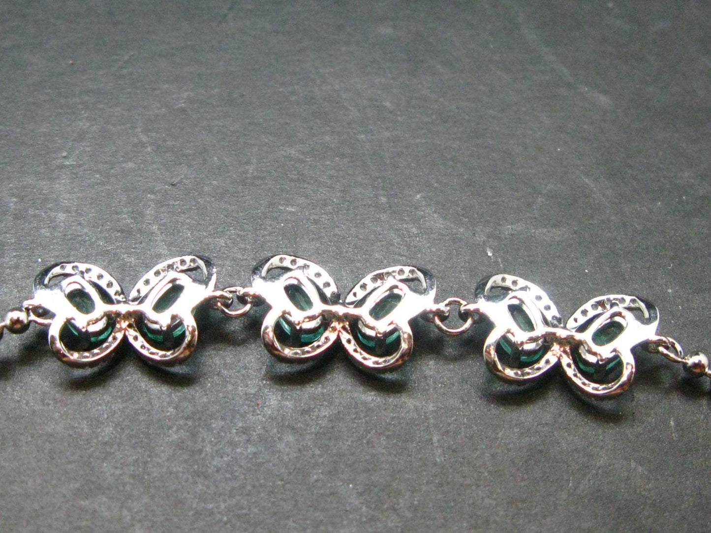 Emerald Silver Bracelet From Colombia - 1.25 Carats