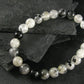 Tourmalinated Quartz w/ Black Tourmaline Genuine Bracelet ~ 7 Inches ~ 8mm Round Beads