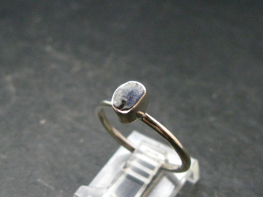 Benitoite Silver Ring From California - Size 8 - 1.92 Grams